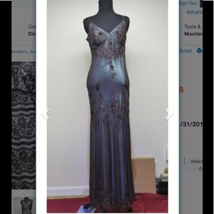 Papell Boutique Evening Beaded Dress Size P8